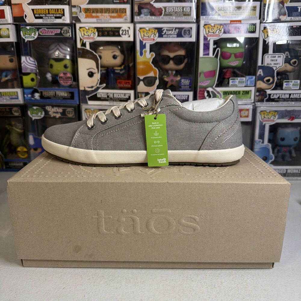 Taos Star Grey Wash Canvas Sneaker Women's 9.5